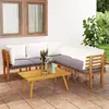 Image de vidaXL Salon de jardin 6 pcs Bois d'acacia