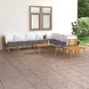 Image de VIDAXL Salon de jardin 12 pcs - Coussins Bois d'Acacia