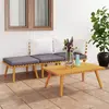 Image de vidaXL 4 pcs Bois d'acacia solide