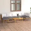 Image de vidaXL Salon de jardin 8 pcs avec coussins - Bois d'acacia solide