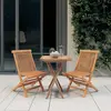 Image de vidaXL Ensemble à manger de jardin 3 pcs - Bois de teck