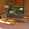 Image de vidaXL Salon de jardin 4 pcs avec coussins