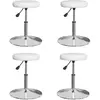 Image de vidaXL Chaises à manger lot de 4 Similicuir Blanc