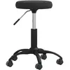 Image de vidaXL - Chaise pivotante noir velours