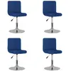 Image de VidaXL 3087452 - Lot de 4 chaises pivotantes bleu