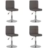 Image de vidaXL Chaises Pivotantes 4 pcs - Taupe