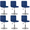 Image de vidaXL Chaises pivotantes bleu