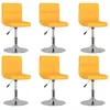 Image de vidaXL Chaises pivotantes à manger - Jaune