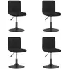 Image de VidaXL Lot de 4 Chaises Noires