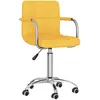 Image de vidaXL Chaise pivotante - Jaune moutarde