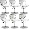 Image de vidaXL Chaises pivotantes - Lot de 6 - Blanc