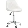 Image de vidaXL Chaise Pivotante Salle à manger - Blanc