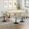 Image de vidaXL Chaises Pivotantes Lot de 6 - Velours Gris Clair