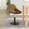 Image de vidaXL - Chaise pivotante salle à manger - Marron