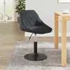 Image de vidaXL Chaise Gris Foncé Velours