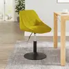 Image de VidaXL Chaise Pivotante - Jaune Moutarde