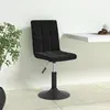 Image de vidaXL Chaises Pivotantes Lot de 4 Noir Velours