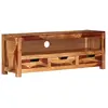 Image de vidaXL Meuble TV Acacia massif - 110x30x40 cm