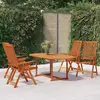 Image de vidaXL Ensemble à dîner de jardin 5 pcs - Bois d'eucalyptus