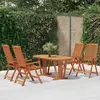 Image de vidaXL Ensemble à Manger de Jardin en Bois d'Eucalyptus