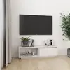Image de vidaXL Meuble TV blanc Bois de pin