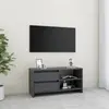 Image de vidaXL Meuble TV Gris - Pin Massif