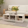 Image de VIDAXL Table Basse Pin Blanc