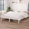 Image de vidaXL Cadre de lit 140x200 cm - Bois Blanc