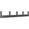 Image de vidaXL Panier de gabion en forme de U 5 poteaux 500x20x100 cm