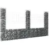 Image de vidaXL Panier de gabion Fer Argenté - 260x20x150 cm