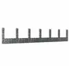 Image de VidaXL Panier de gabion en U avec 7 poteaux - 740x20x150 cm