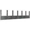 Image de vidaXL Gabion avec poteaux - Argenté