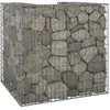 Image de vidaXL Mur en gabion pour poubelle 110x100x110 cm - Acier galvanisé