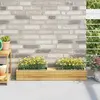 Image de vidaXL Boîtes à fleurs palettes Euro - Gris