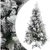 Image de vidaXL Sapin de Noël 225 cm - Flocons de neige
