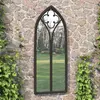 Image de vidaXL Miroir de jardin Noir 70x30 cm