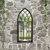 Image de vidaXL Miroir de jardin fer 100x45 cm