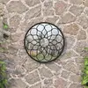 Image de vidaXL Miroir de jardin - Noir Ø 40 cm