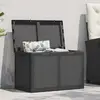 Image de vidaXL Boîte de rangement jardin 180L - Noir