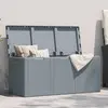 Image de vidaXL Boîte de rangement jardin 270 L - Gris