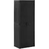 Image de vidaXL Armoire de jardin en rotin - Noir