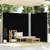 Image de vidaXL Auvent latéral rétractable - Noir 200x600 cm