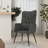 Image de VidaXL Chaise à oreilles - Noir