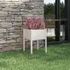 Image de VIDAXL Jardinière - Blanc, 50x50x70 cm
