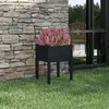 Image de vidaXL Jardinière - Noir 50x50x70 cm