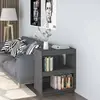 Image de vidaXL Bibliothèque - Gris - 60x35x71 cm