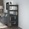 Image de vidaXL Bibliothèque/Séparateur - Gris
