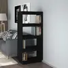 Image de vidaXL Bibliothèque/Séparateur Noir
