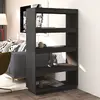 Image de vidaXL Bibliothèque/Séparateur de pièce Gris