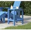 Image de vidaXL Table de jardin Adirondack 38x38x46 cm - PEHD - Bleu Marine